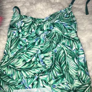 super cute floral tankini